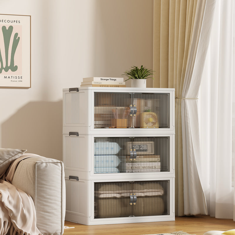 26 Inch Width Stackable Storage Bins-Closet & Bedroom